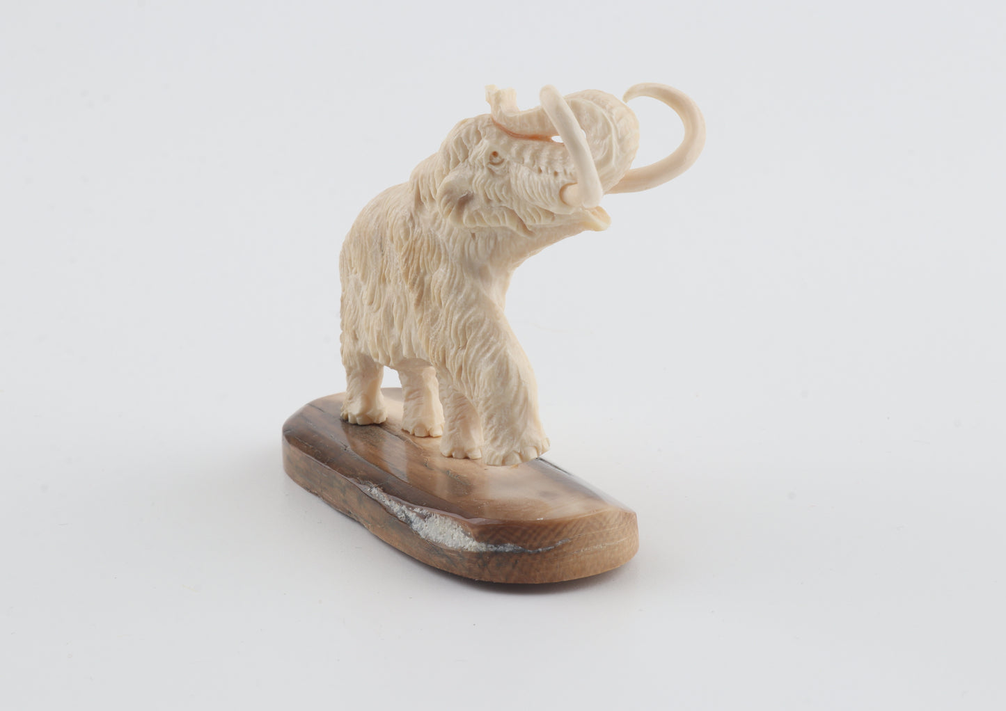 Carved woolly mammoth figurine