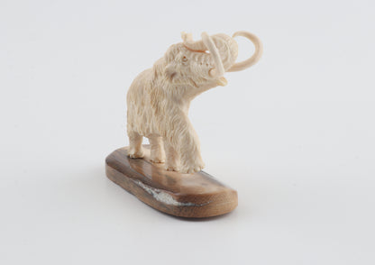 Carved woolly mammoth figurine