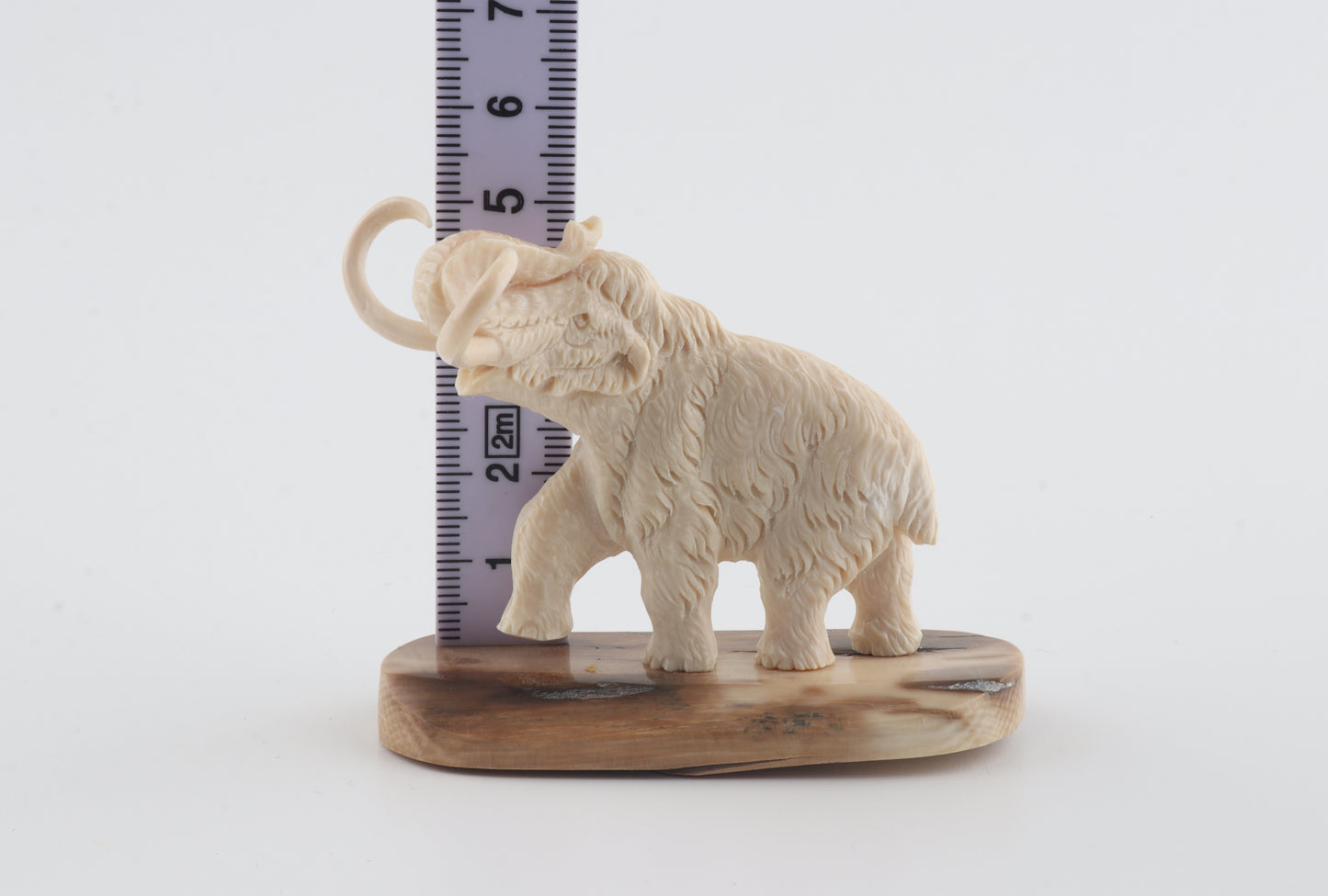 Carved woolly mammoth figurine