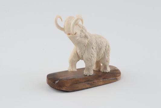 Carved woolly mammoth figurine