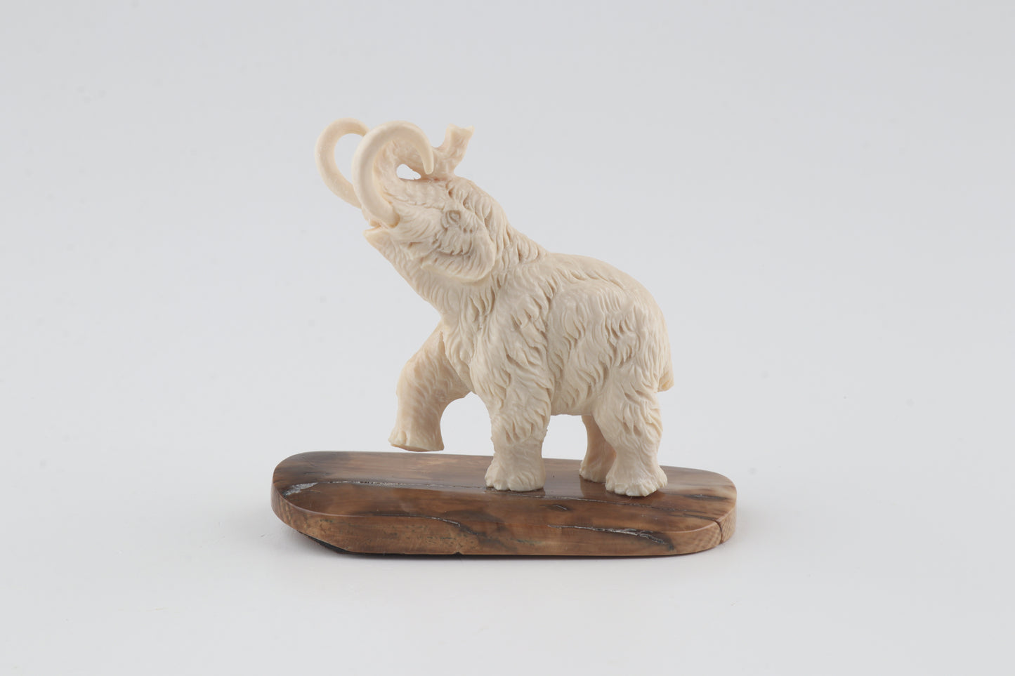 Carved woolly mammoth figurine
