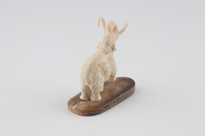 Carved woolly mammoth figurine