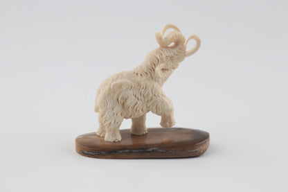 Carved woolly mammoth figurine