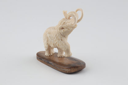 Carved woolly mammoth figurine
