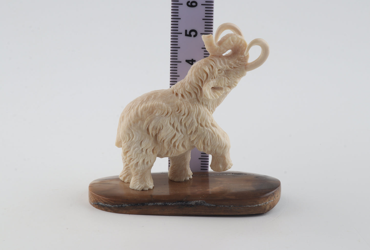 Carved woolly mammoth figurine