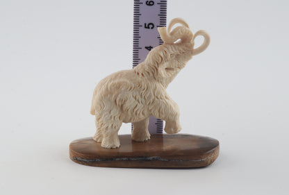 Carved woolly mammoth figurine