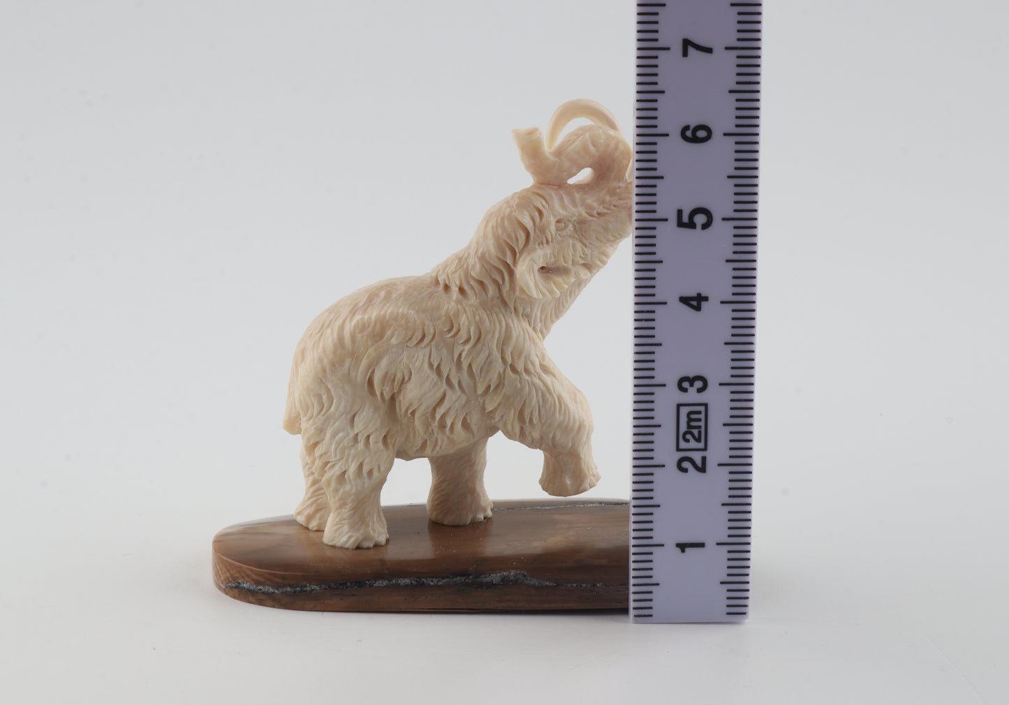 Carved woolly mammoth figurine