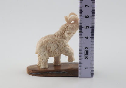Carved woolly mammoth figurine