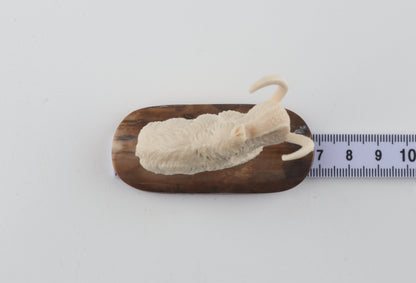 Carved woolly mammoth figurine