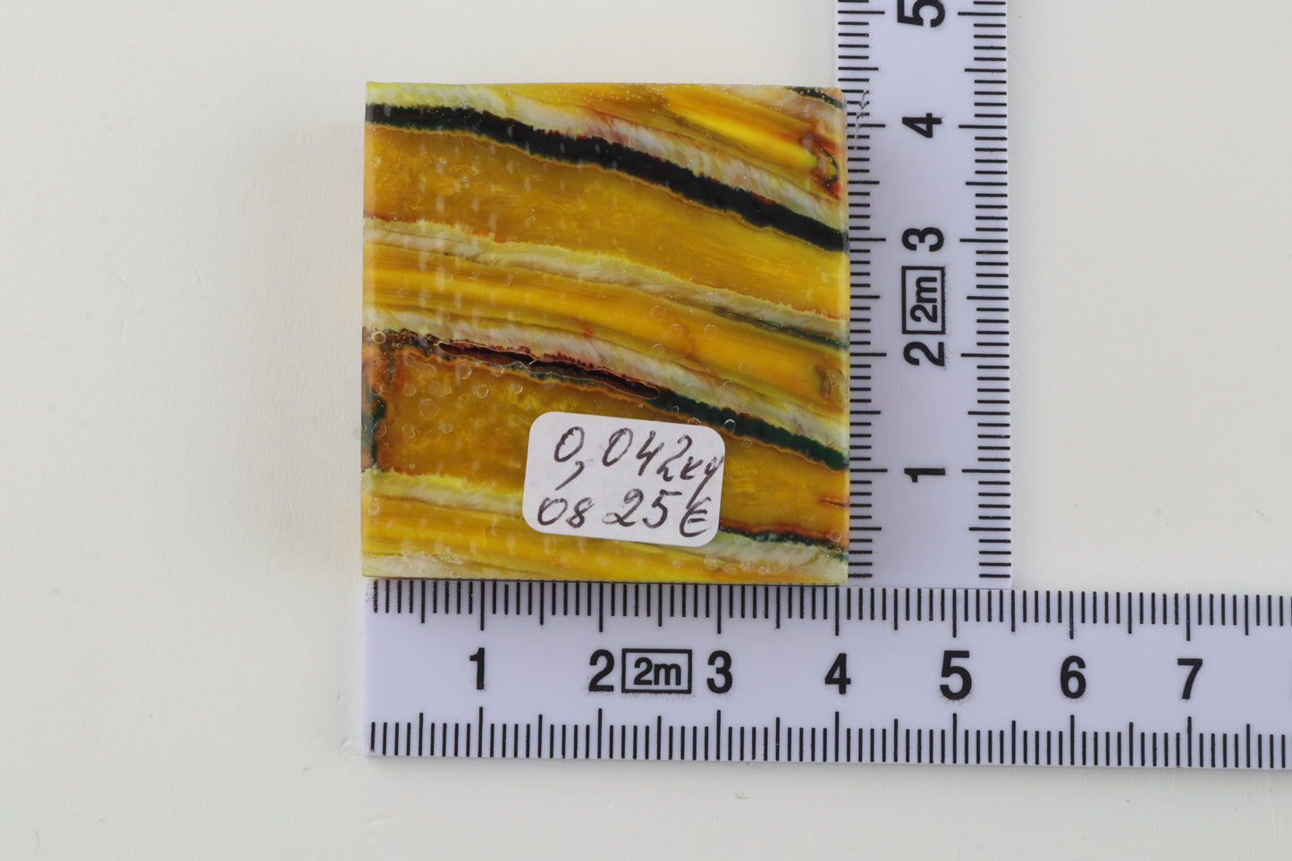 Stabilized mammoth molar piece