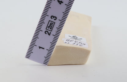 White mammoth ivory segment