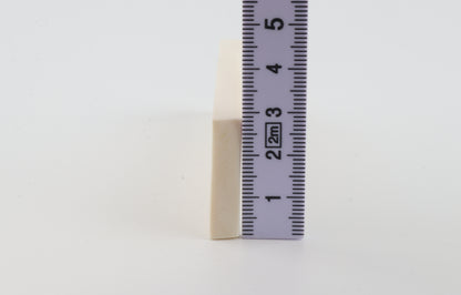 White mammoth ivory segment