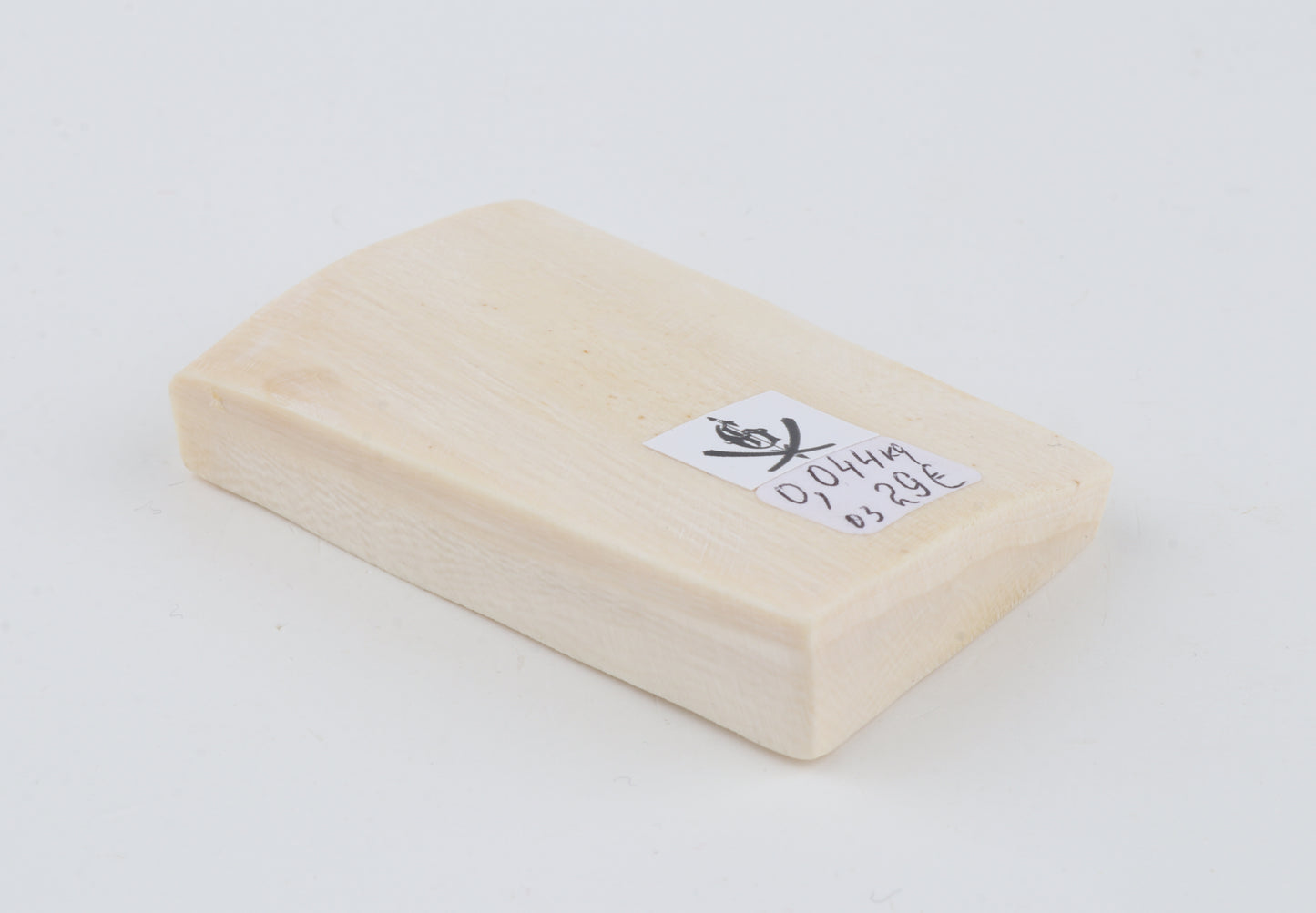 White mammoth ivory segment