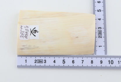 White mammoth ivory segment