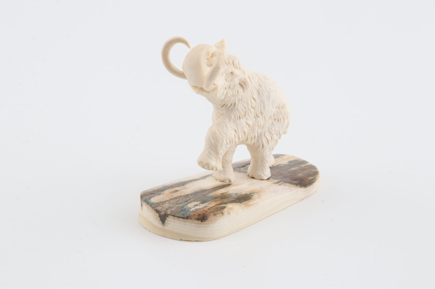 Carved woolly mammoth