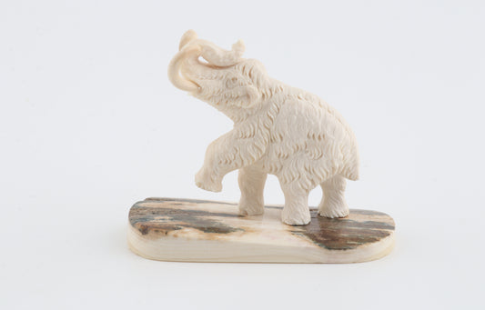 Carved woolly mammoth
