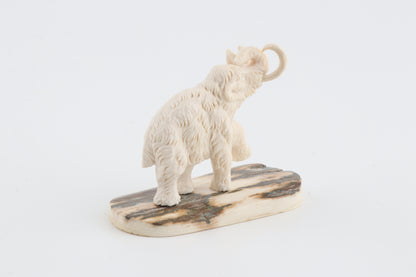 Carved woolly mammoth