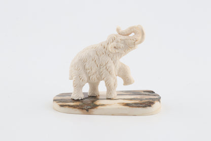 Carved woolly mammoth