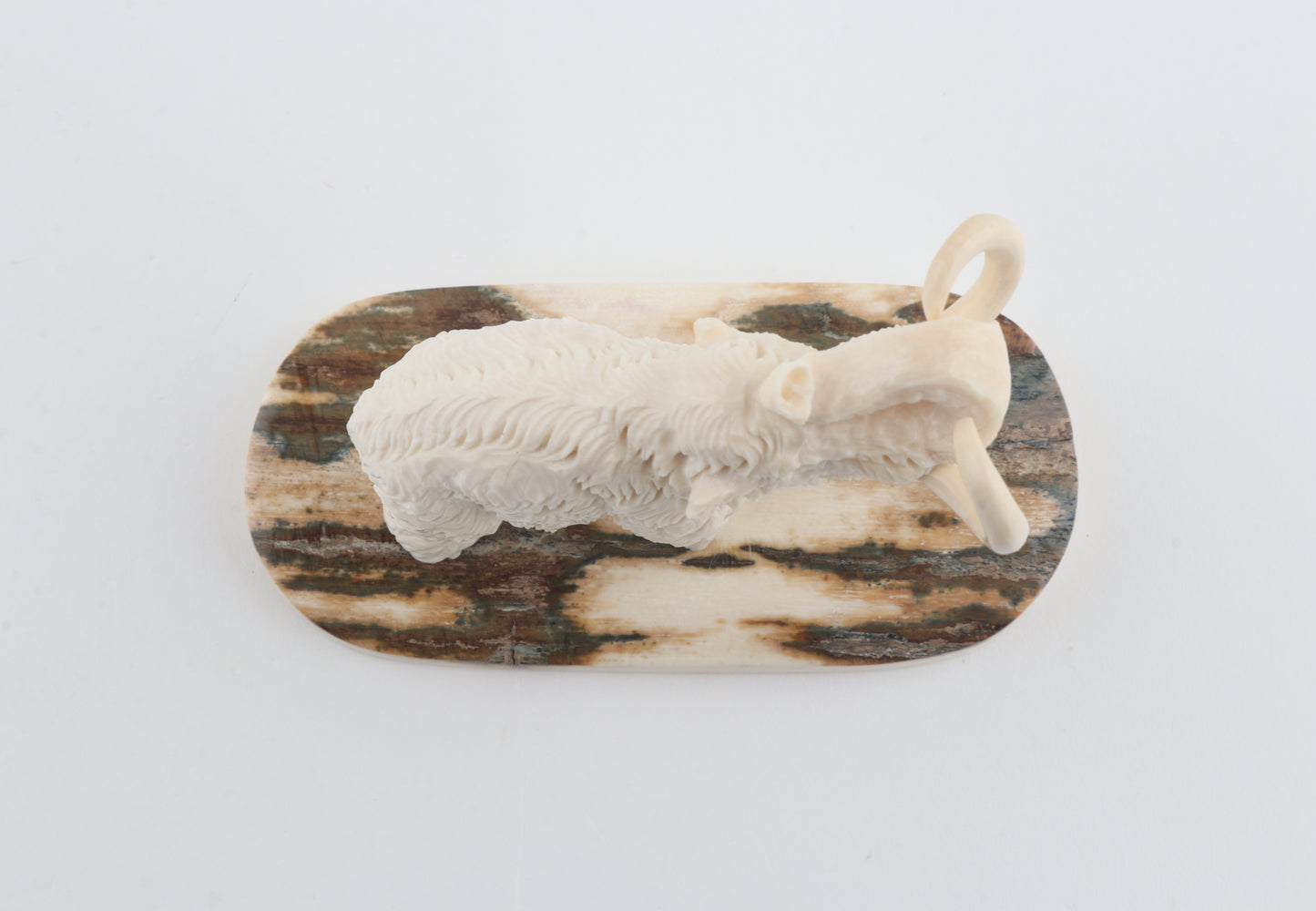 Carved woolly mammoth