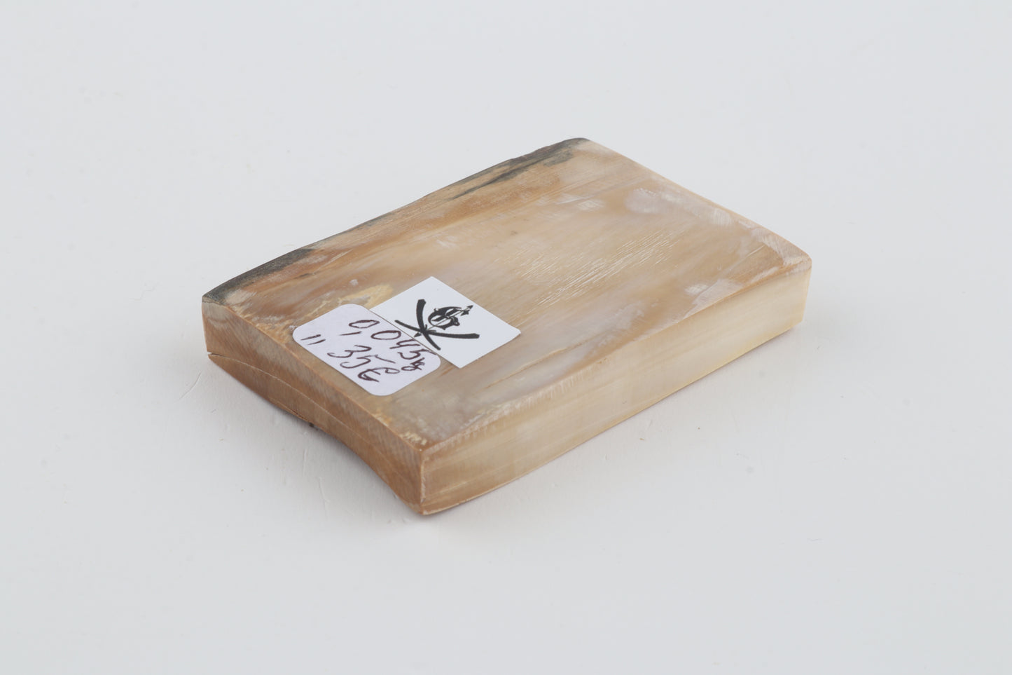 Natural mammoth ivory segment