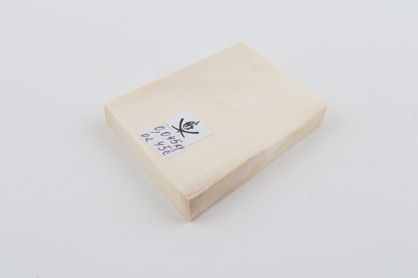 White mammoth ivory segment