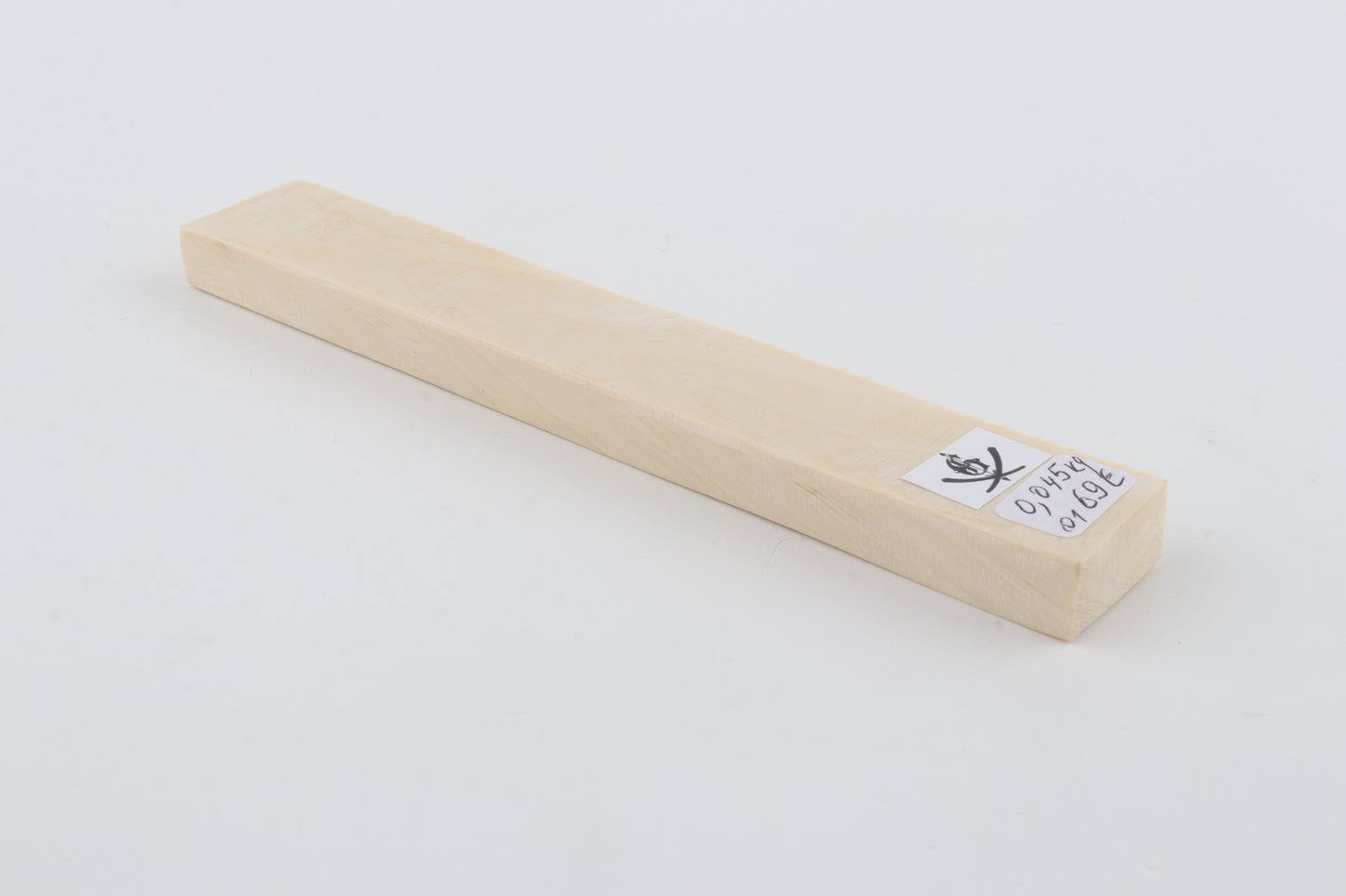 White mammoth ivory segment