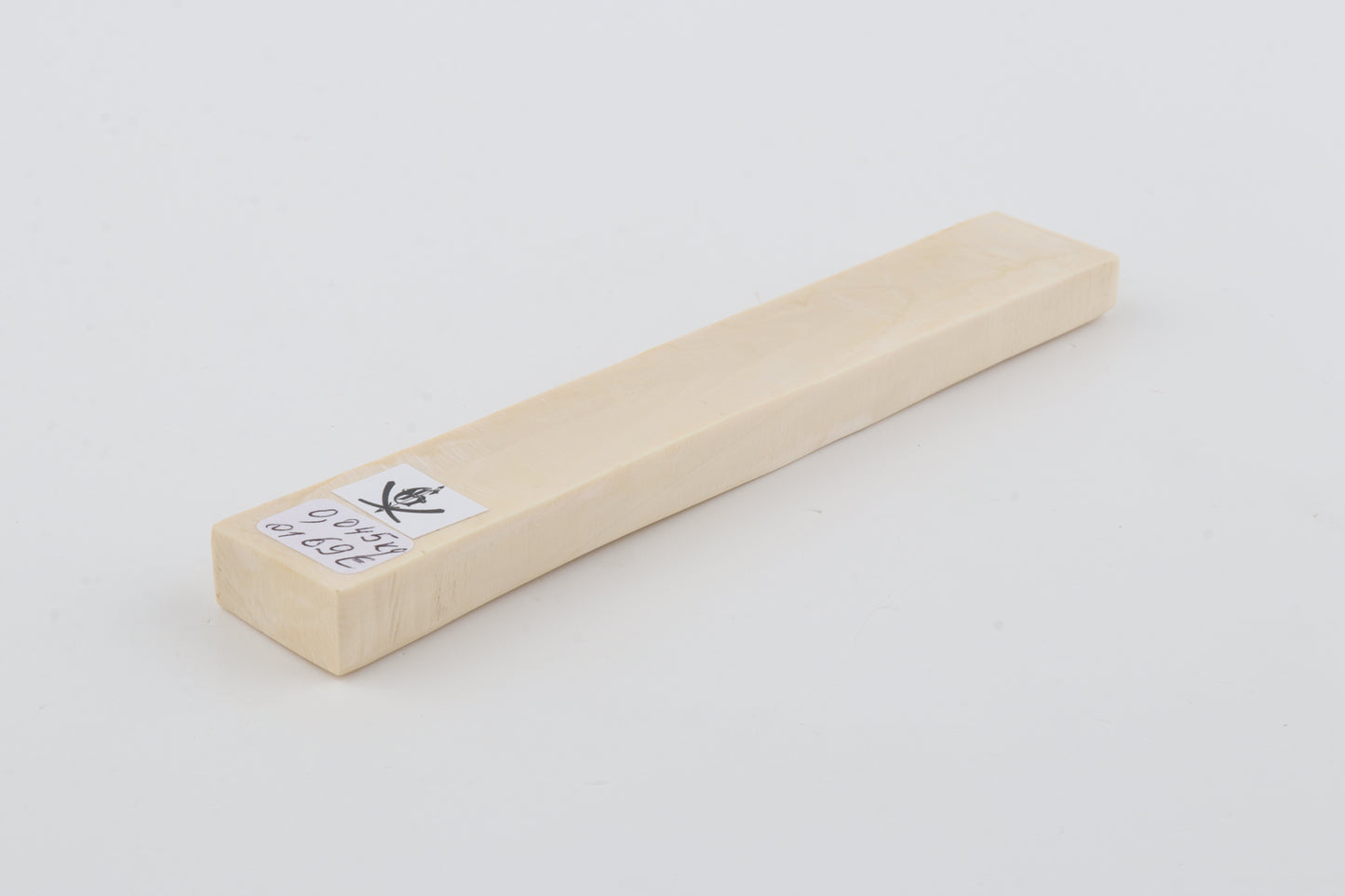 White mammoth ivory segment