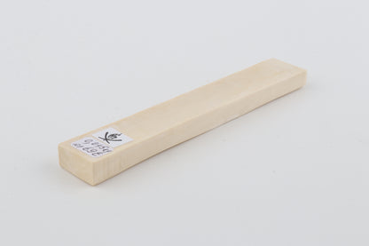 White mammoth ivory segment