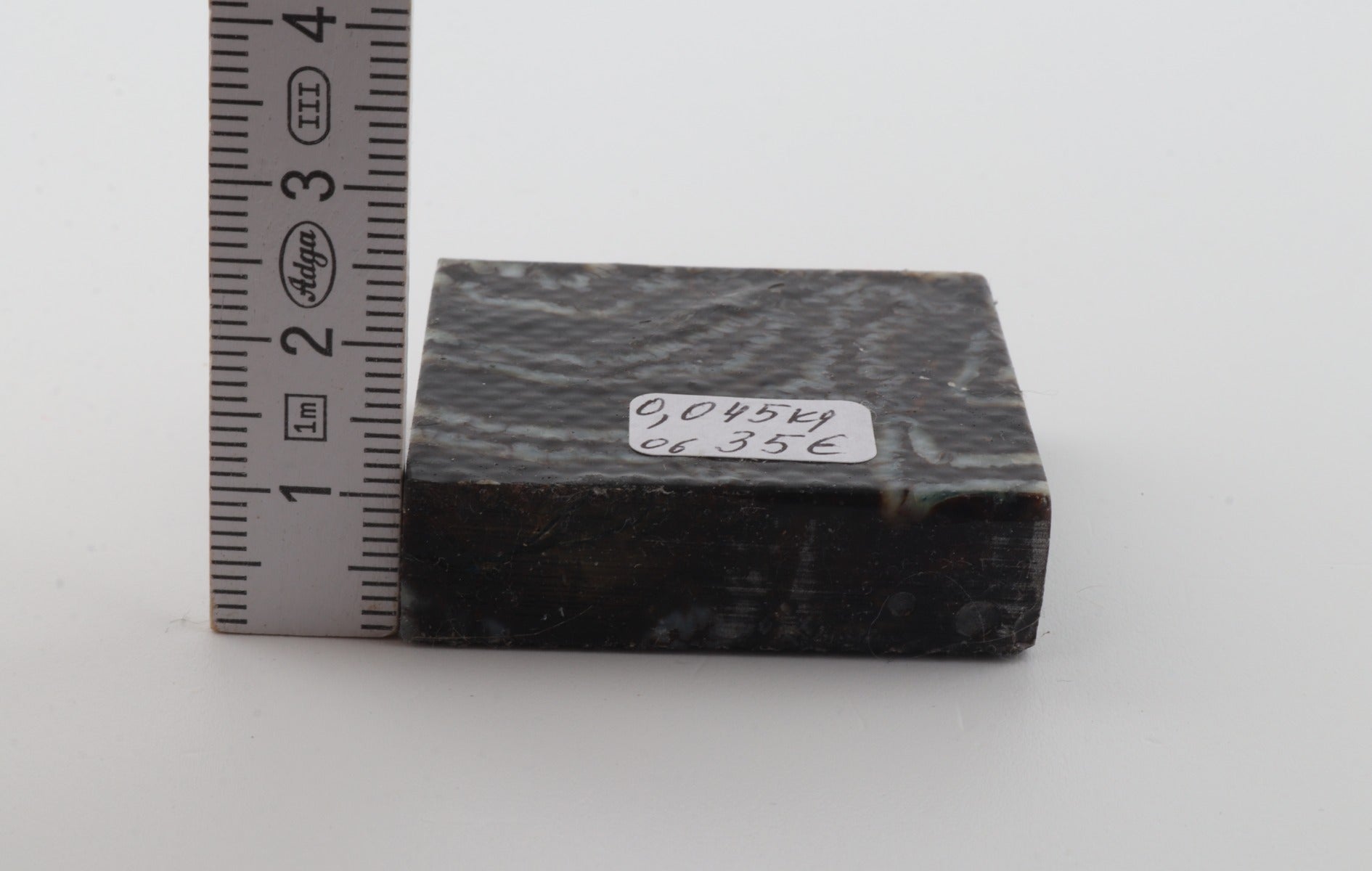 Stabilized mammoth molar piece