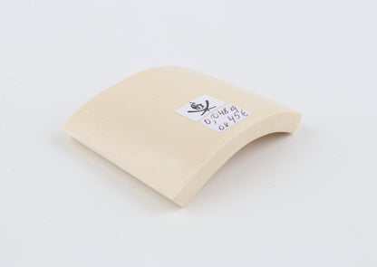 White mammoth ivory segment