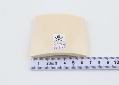 White mammoth ivory segment
