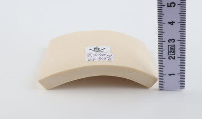 White mammoth ivory segment