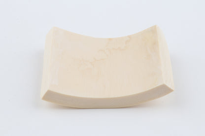 White mammoth ivory segment