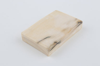 White mammoth ivory segment