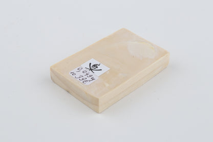 White mammoth ivory segment