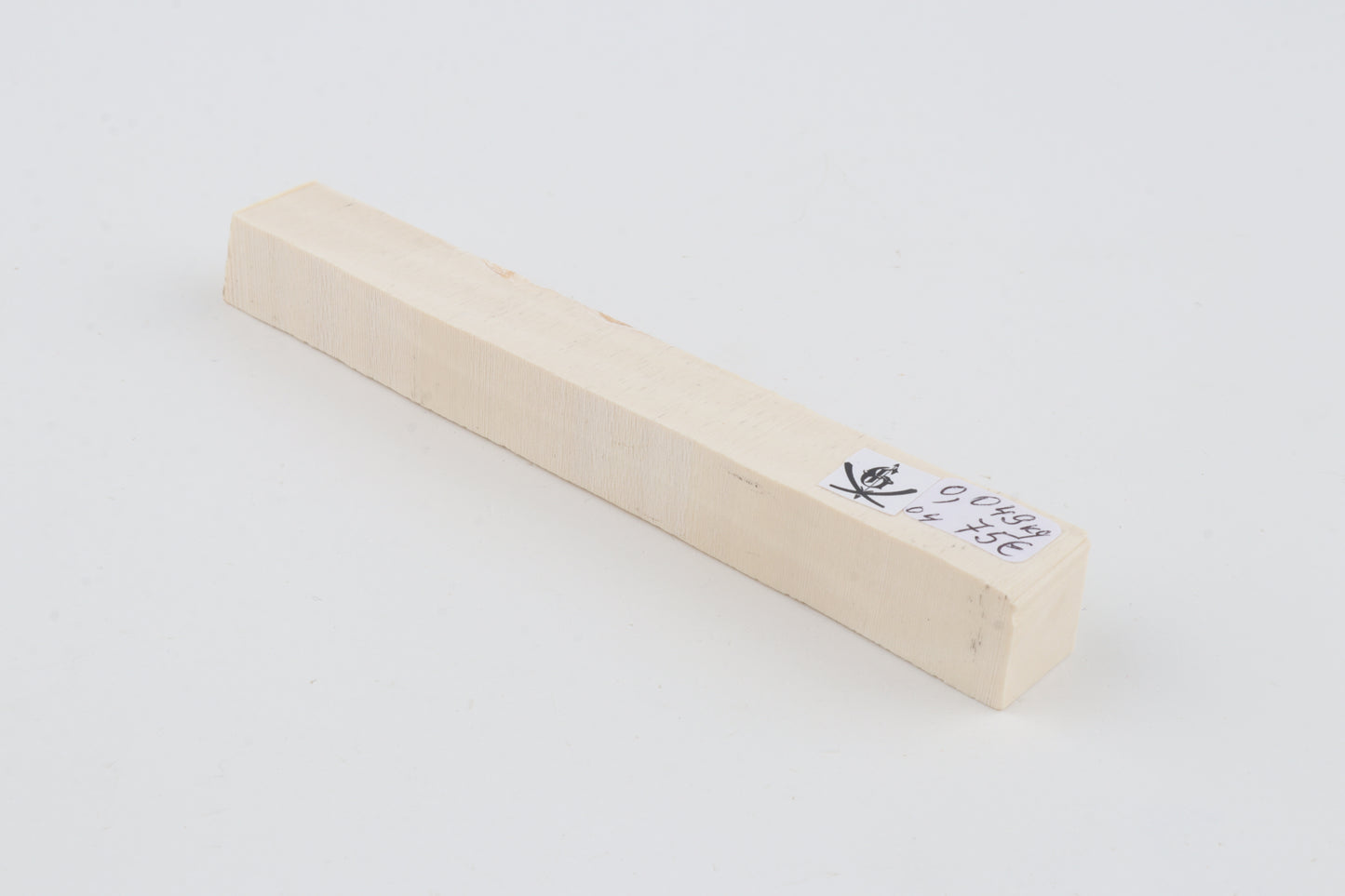 White mammoth ivory segment