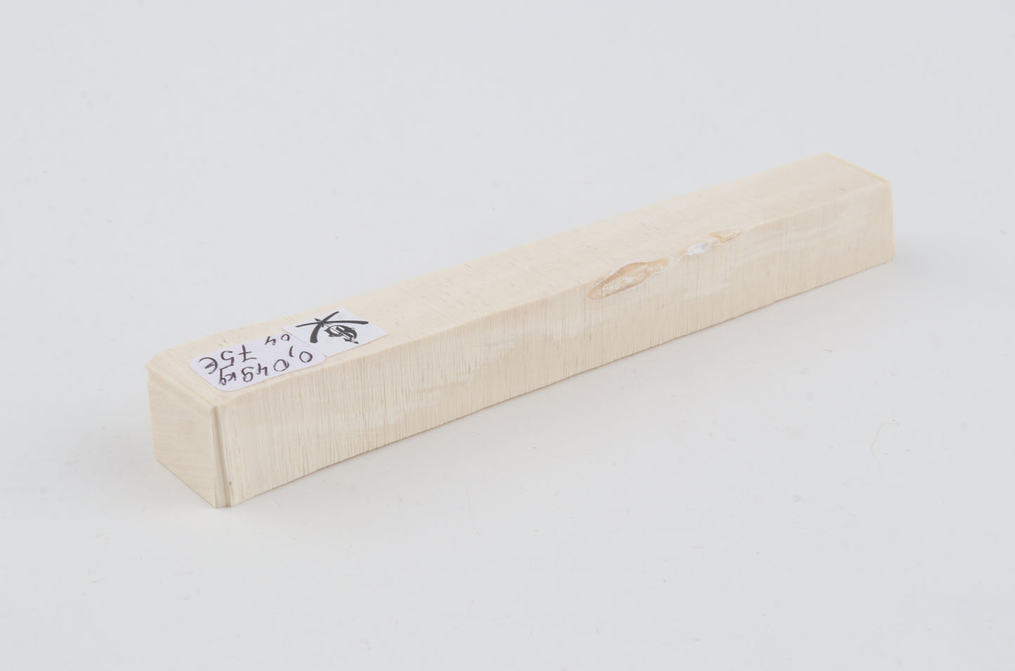 White mammoth ivory segment