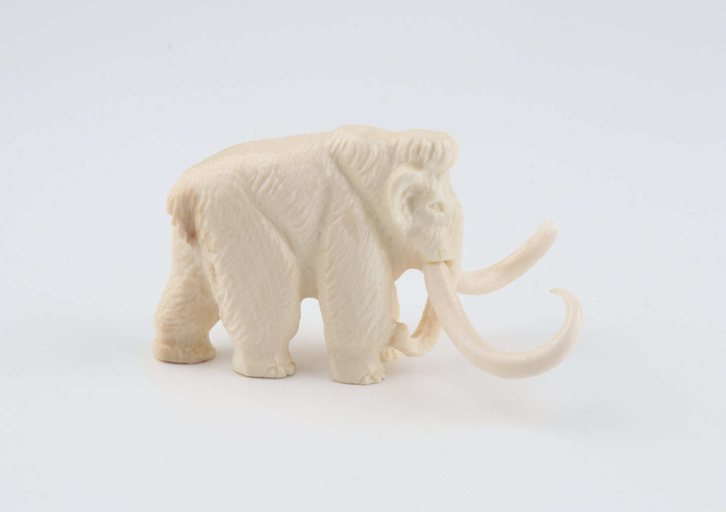 Carved woolly mammoth figurine