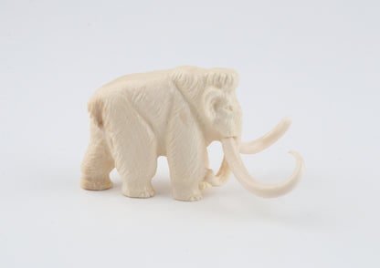 Carved woolly mammoth figurine