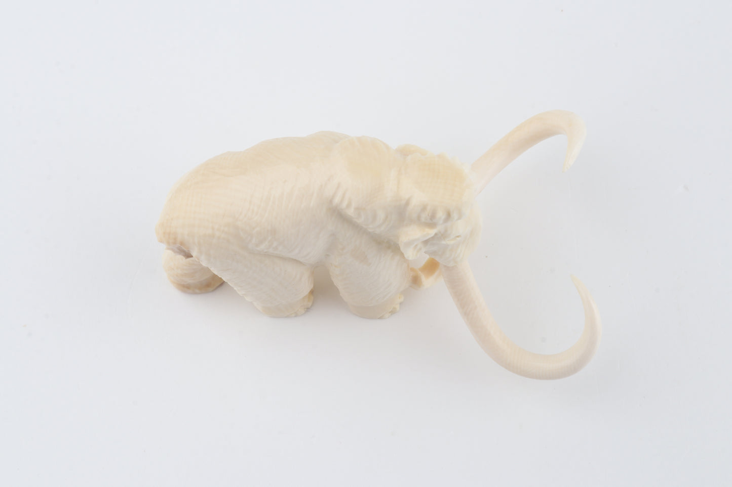Carved woolly mammoth figurine