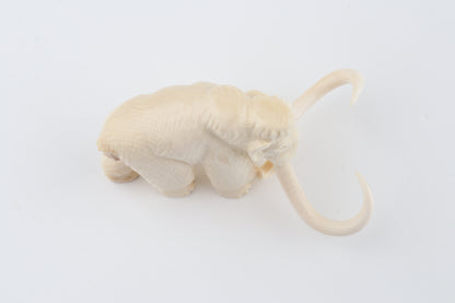 Carved woolly mammoth figurine