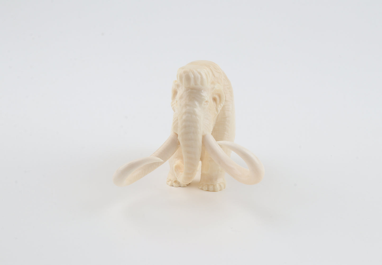 Carved woolly mammoth figurine