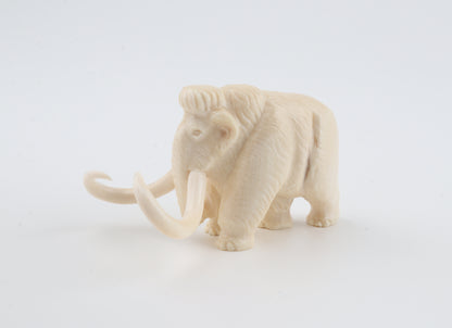 Carved woolly mammoth figurine