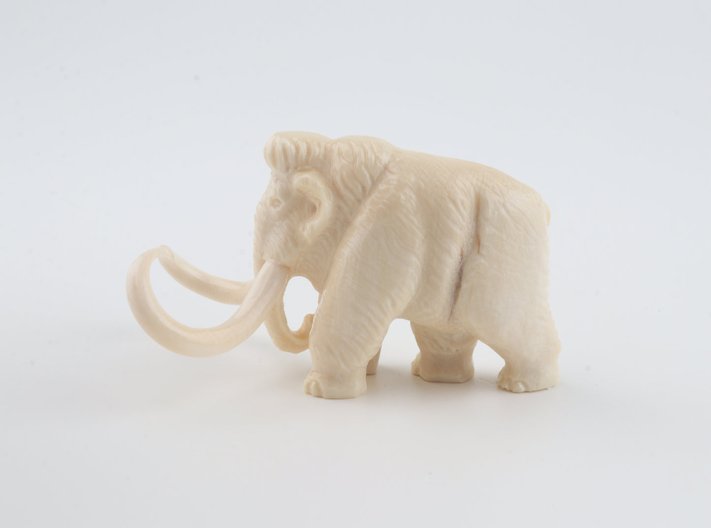 Carved woolly mammoth figurine