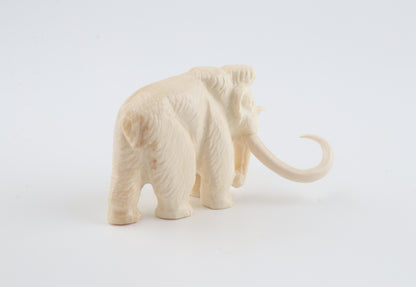 Carved woolly mammoth figurine
