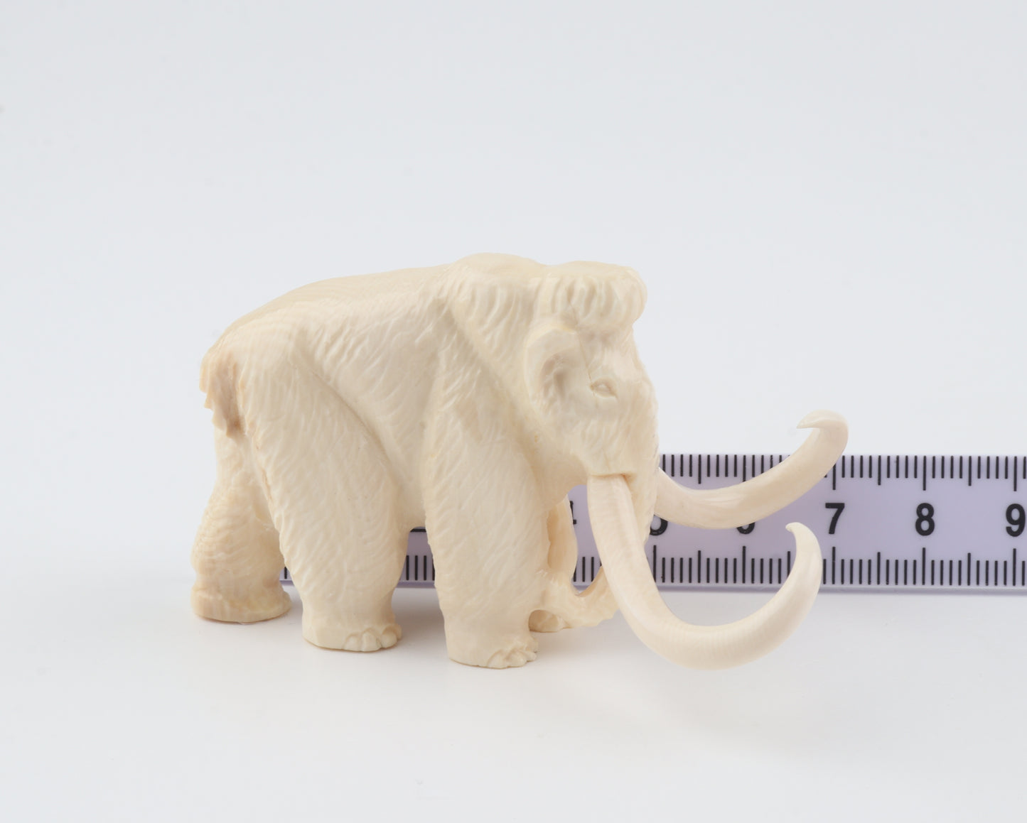 Carved woolly mammoth figurine