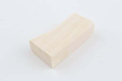 White mammoth ivory segment
