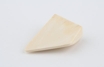 White mammoth ivory piece