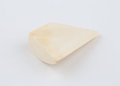 White mammoth ivory piece
