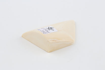 White mammoth ivory piece